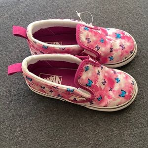 Girls toddler butterfly vans size 10